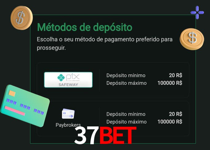 O cassino 37BETbet oferece uma grande variedade de métodos de pagamento